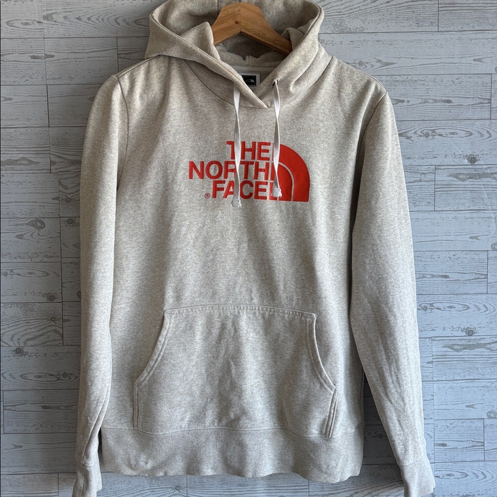 THE NORTH FACE Sweatshirt Women’s Medium Tan Hoodie hiking Cabincore gorpecore